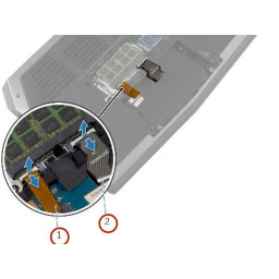 Замена Dell Alienware 13 для ладоней